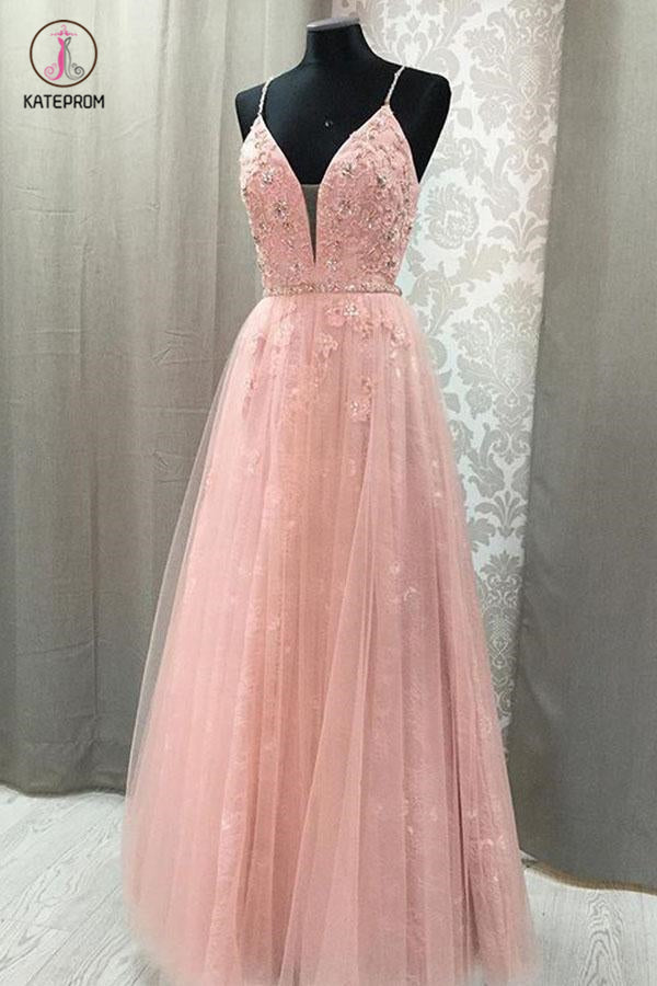 Blush deals Rhinestone prom dress