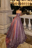 A Line V Neck Dark Red Satin Long Prom Dress, Long Formal Dress KPP2093