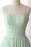 A Line Sweetheart Neck Chiffon Green Short Prom Dress, Green Homecoming Dress KPH0721