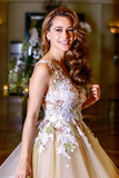 Gorgeous A Line Flowers Homecoming Dresses Sleeveless Open Back Short Hoco Dress KPH0753