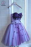 Kateprom A Line Mini Sweetheart Homecoming Dress, Mini Strapless Juniors Homecoming Dresses KPH0345