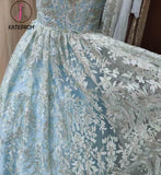 Kateprom Spaghetti Strap Prom Dresses Beaded Lace Prom Dress, Charming Long Prom Gown KPP0920