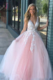 Kateprom Stunning Lace Applique Long Prom Dresses Quinceanera Dress with Flowers KPP0976