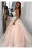 Kateprom Stunning Lace Applique Long Prom Dresses Quinceanera Dress with Flowers KPP0976