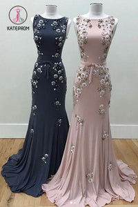 Kateprom Mermaid Long Evening Dress with Beads, Gorgeous Prom Dress with Beading KPP1021