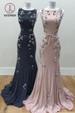 Kateprom Mermaid Long Evening Dress with Beads, Gorgeous Prom Dress with Beading KPP1021