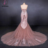 Kateprom Gorgeous Sweetheart Mermaid Tulle Prom Dress, Long Evening Dresses KPP1097