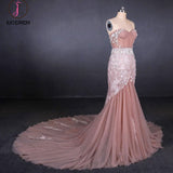 Kateprom Gorgeous Sweetheart Mermaid Tulle Prom Dress, Long Evening Dresses KPP1097