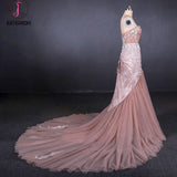 Kateprom Gorgeous Sweetheart Mermaid Tulle Prom Dress, Long Evening Dresses KPP1097