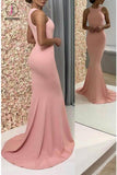 Sexy Mermaid Sleeveless Prom Dress for Teens, Long Trumpet Evening Dresses KPP0662